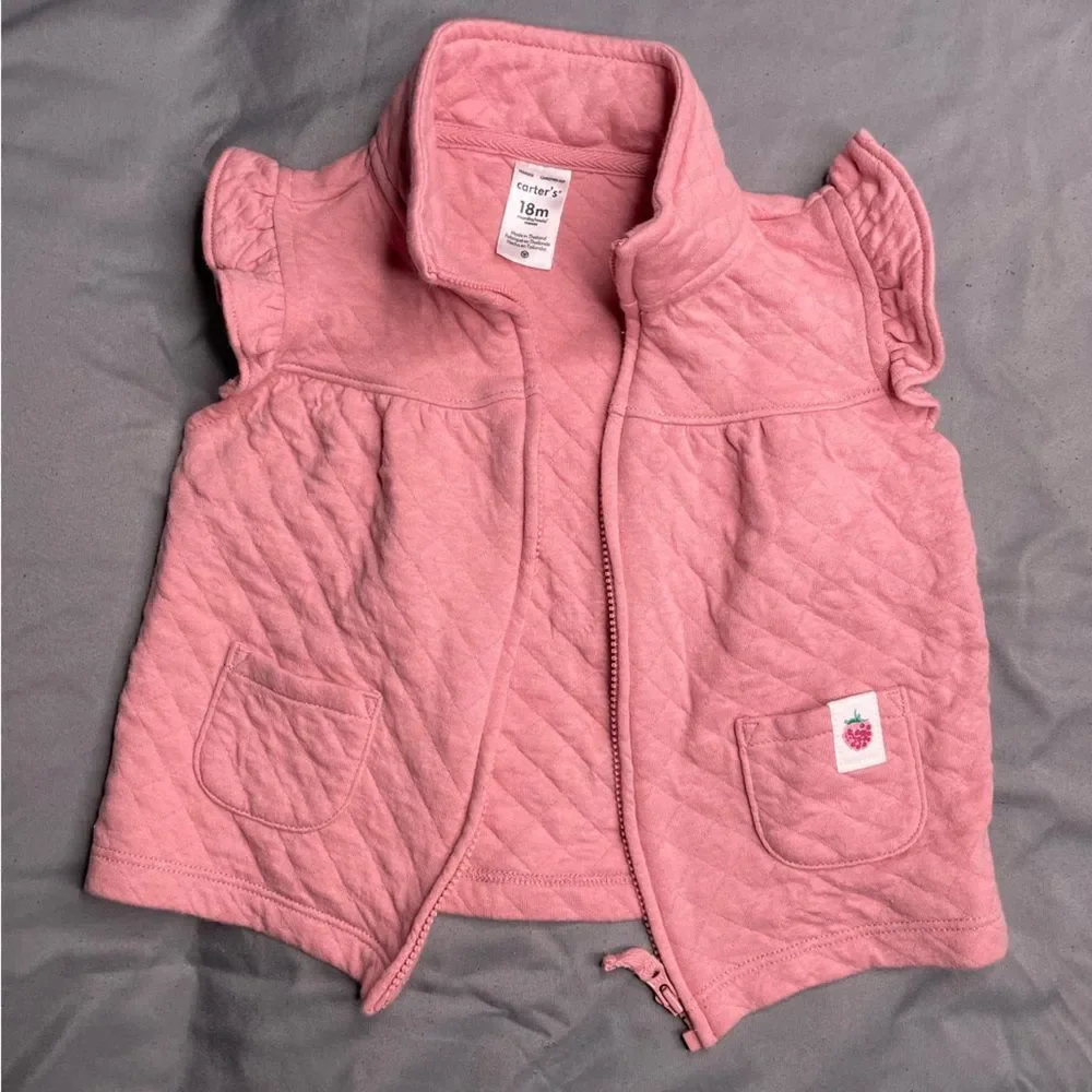 Carter's Kids Sweater Set - Pink, Purple, and White